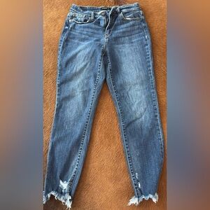 Judy Blue Distressed Skinny Jeans in Blue